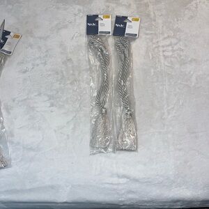 Silver Tassel Curtain Tiebacks